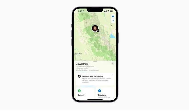 城区苹果14维修分享iPhone14系列中 FindMy功能通过卫星分享位置方法教程 